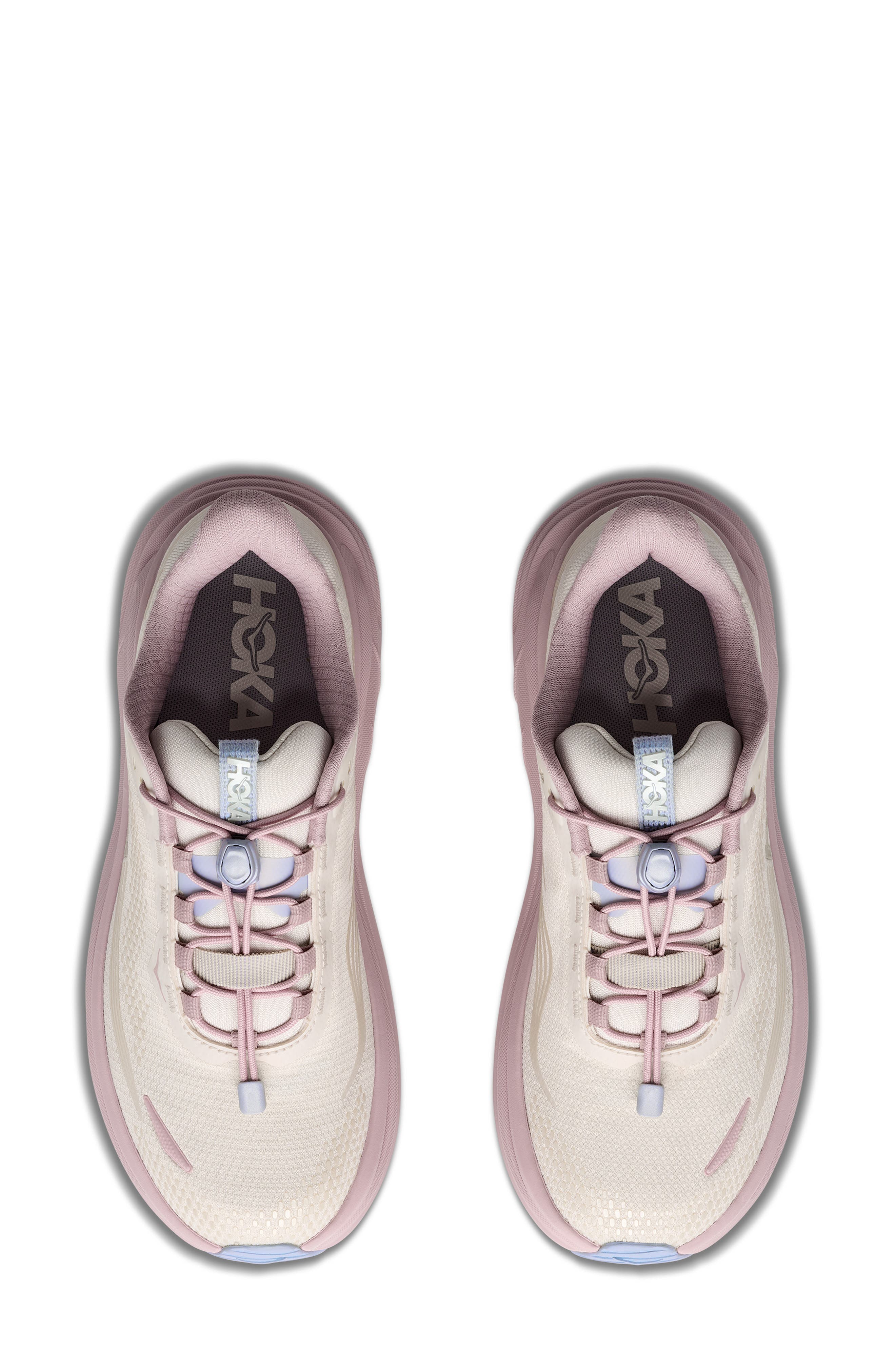 Clifton 11 GTX Waterproof Running Shoe, Alternate, color, ALABASTER / PINK OPAL