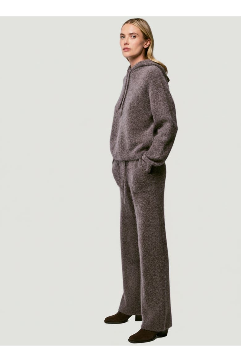Ultra Soft Baby Alpaca Drawstring Pant, Main, color, BISON