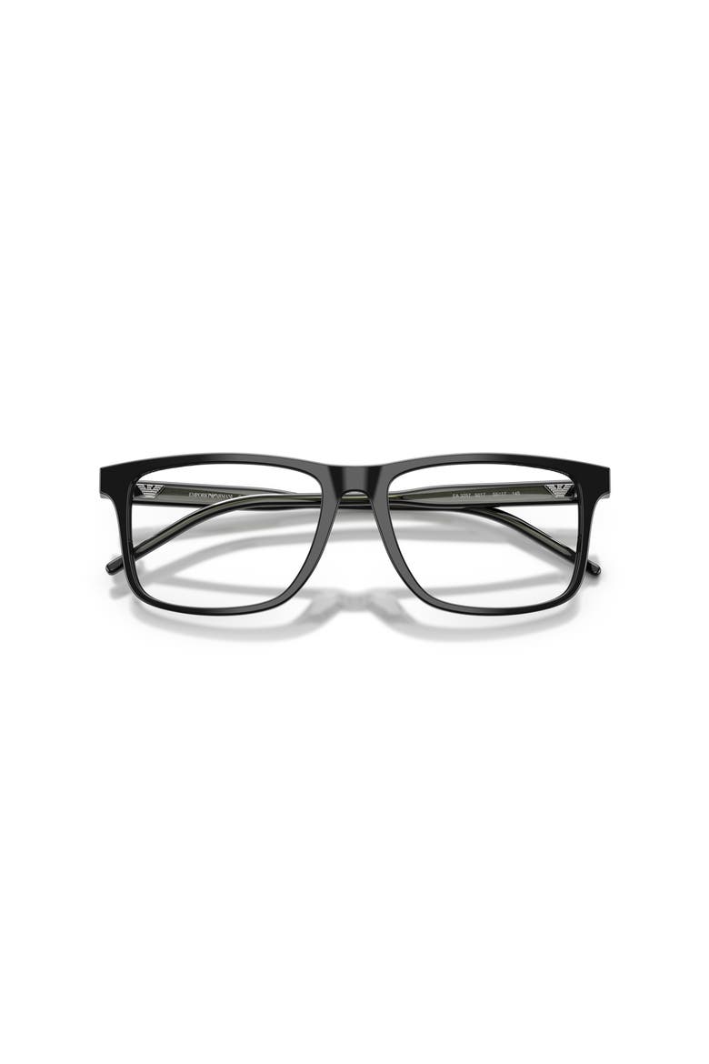 53mm Square optical glasses, Alternate, color, Black