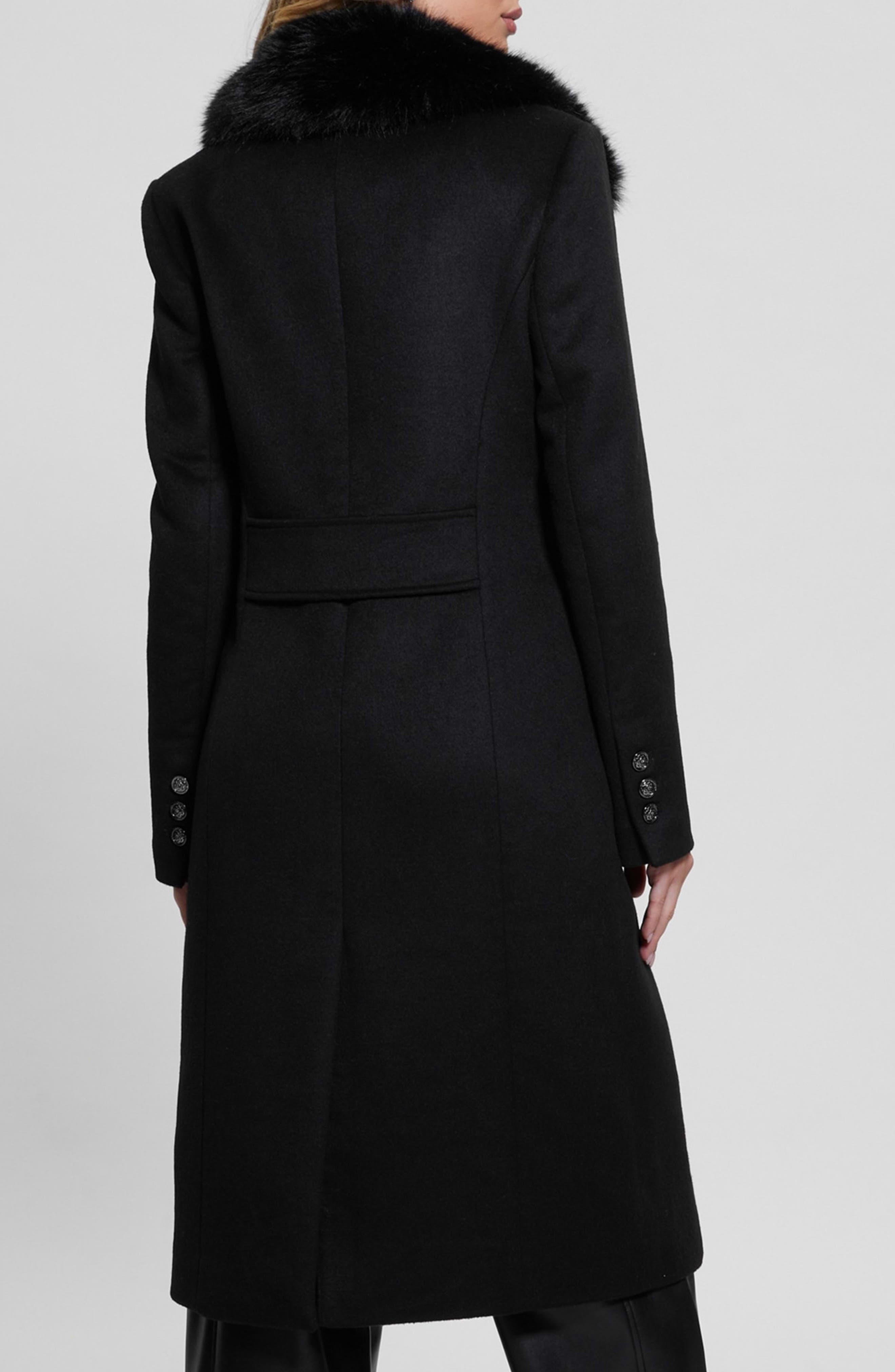 Nancy Coat with Removable Faux Fur Collar - image 2