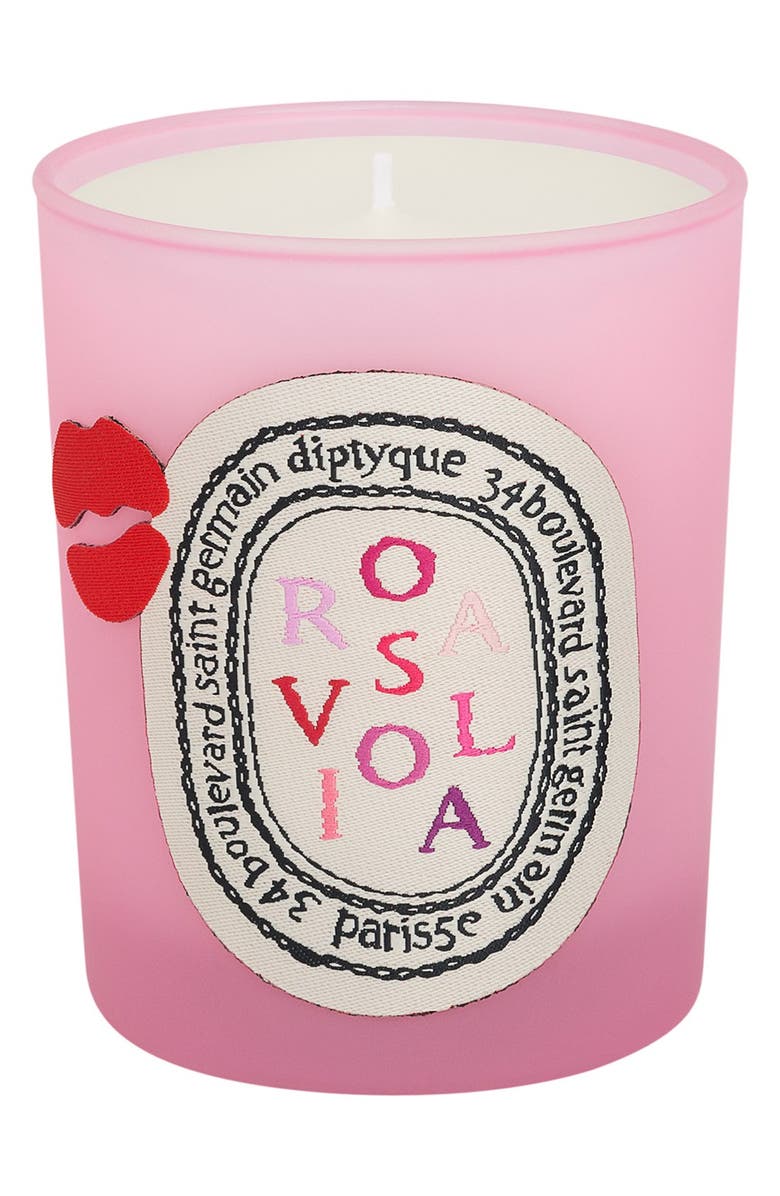 Diptyque 'Rosaviola' Scented Candle, Main, color, 