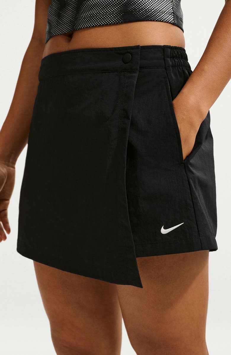 Nike Sportswear Mid Rise Skort, Alternate, color, Black/ Sail