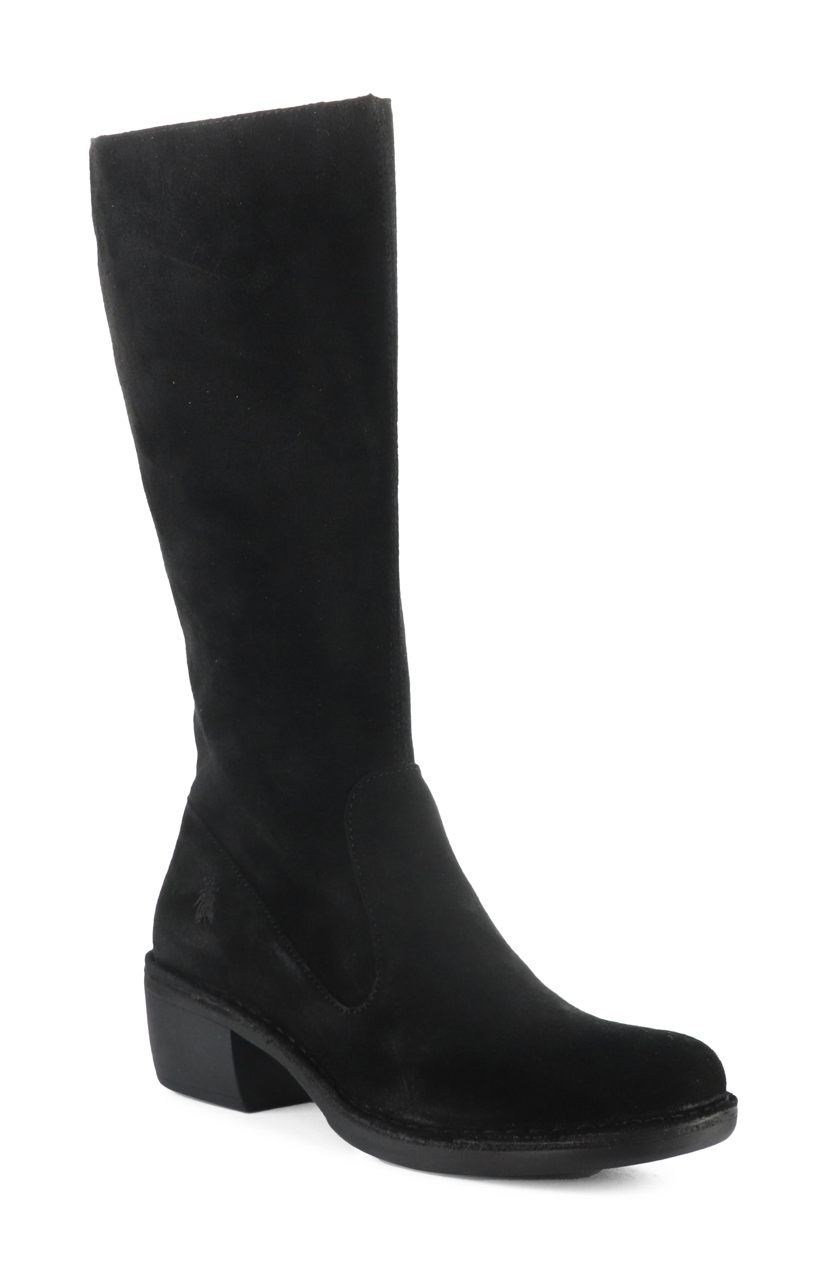 Murf Tall Boot, Main, color, 002 BLACK