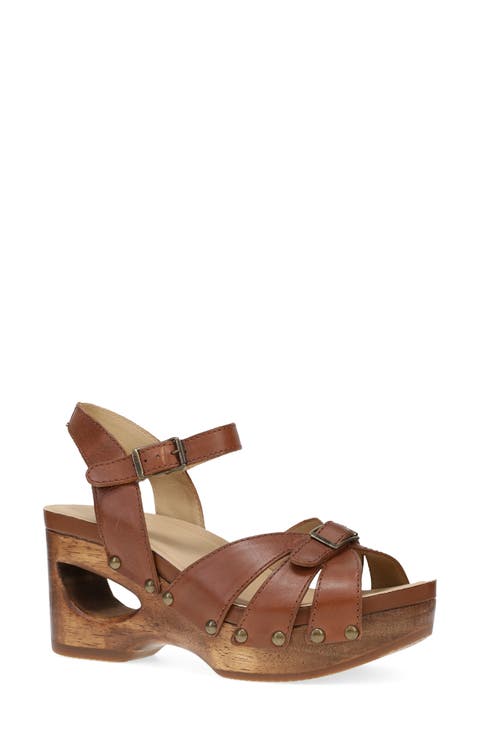 Alanna Ankle Strap Platform Wedge Sandal (Women)