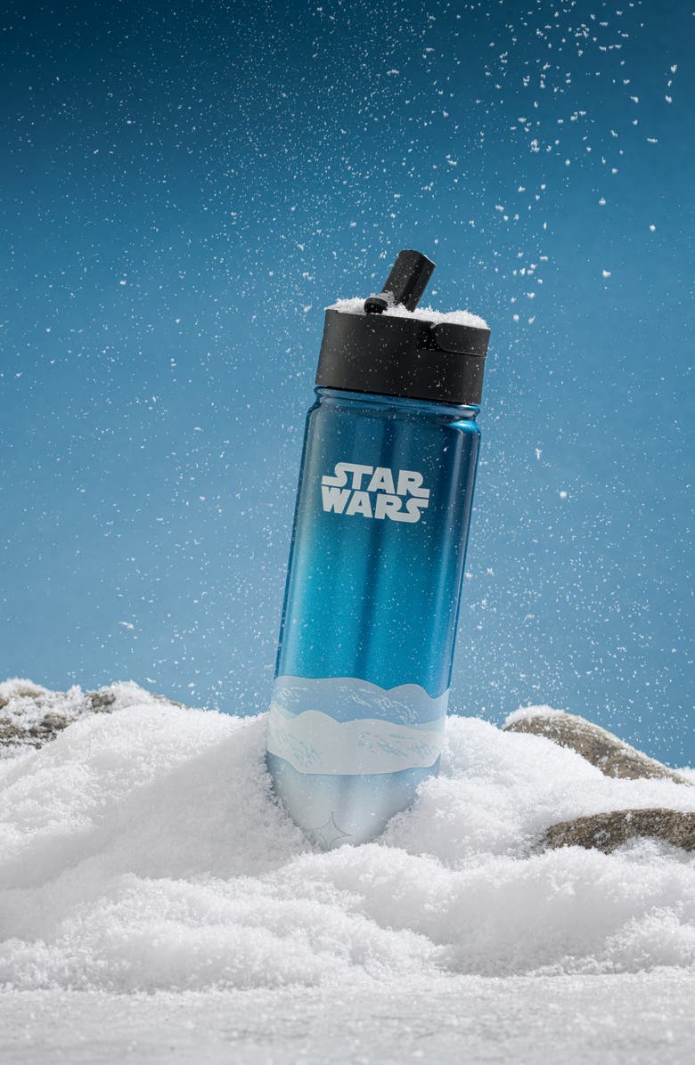 JoyJolt Star Wars Hoth 22-Ounce Stainless Steel Water Bottle, Alternate, color, Blue