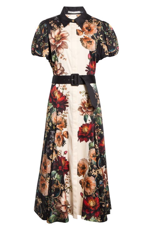 Henrietta Fitted Floral Shirtdress
