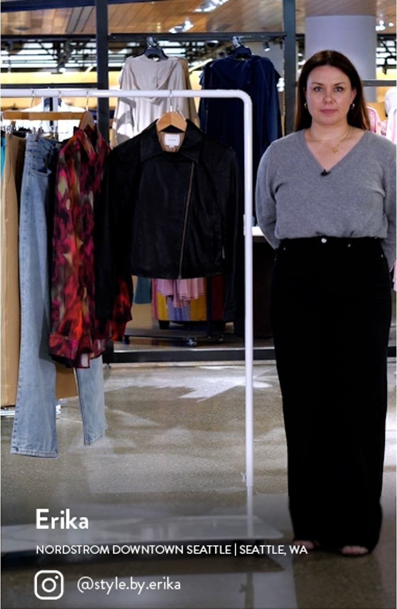 Leather Moto Jacket, sales video thumbnail