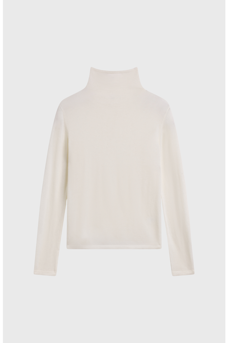 Funnel Wool/Cash Turtleneck, Alternate, color, Ivory