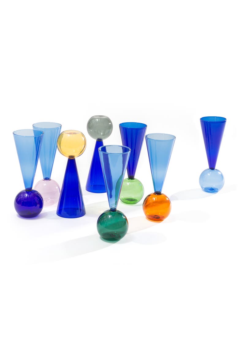 Bubbles Celebration Champagne Glasses, Alternate, color, BLUE ASSORTED