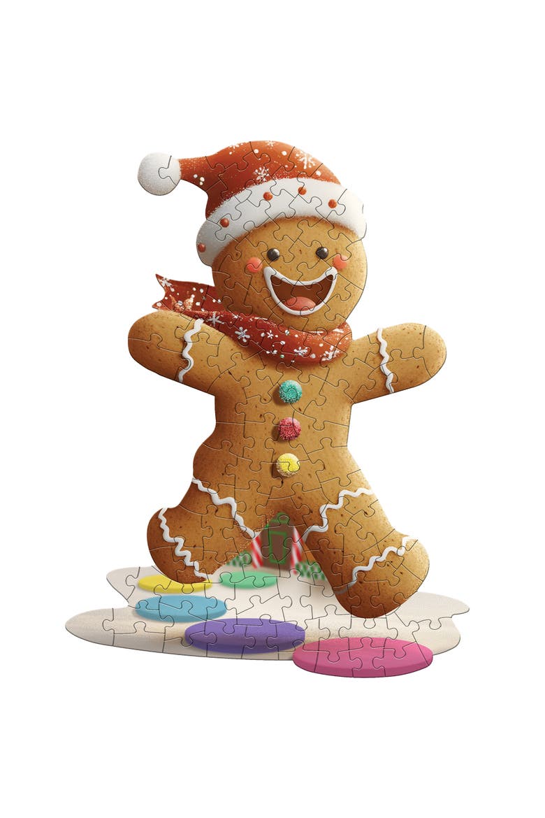 I Am Lil Gingerbread Man 100 Piece Jigsaw Puzzle, Alternate, color, Multicolored