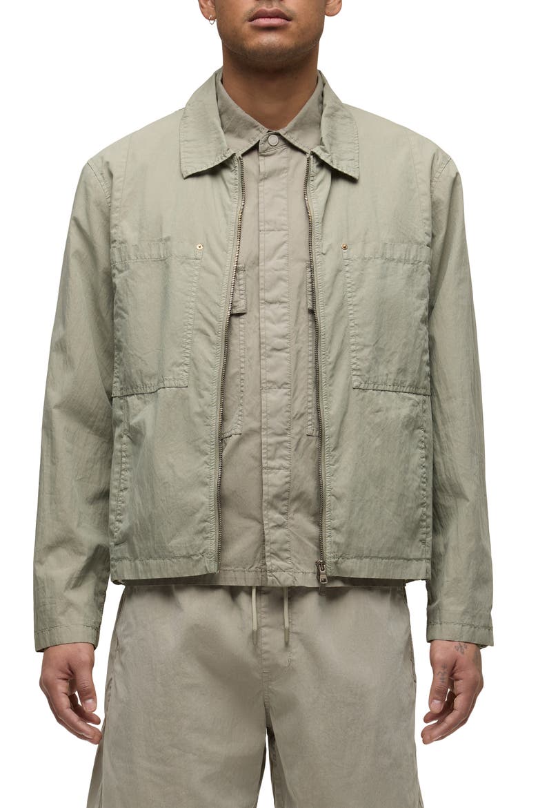 Cotton Blend Work Jacket, Main, color, CACTUS