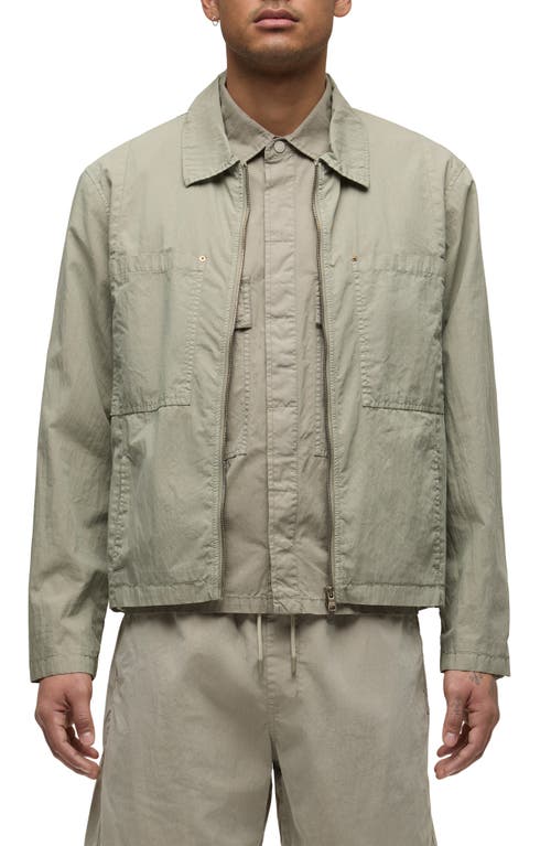 Hudson Jeans Cotton Blend Work Jacket In Green