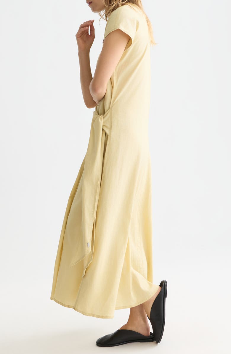 Scotch & Soda Relaxed Linen Blend Maxi Dress, Alternate, color, Parsnip