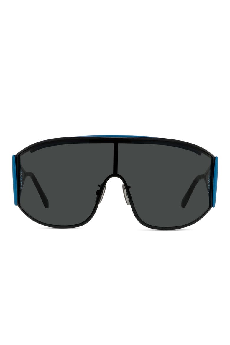Signature 138mm Mask Sunglasses, Main, color, BLACK/ OTHER / SMOKE