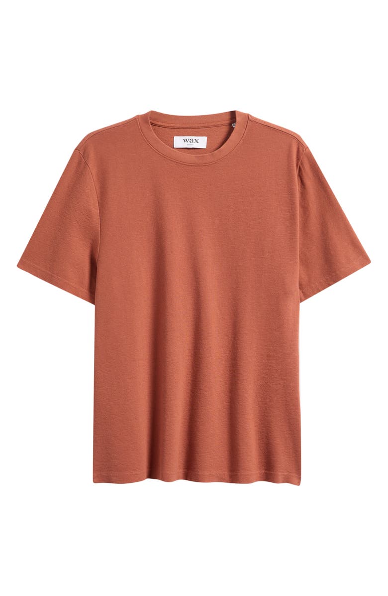 Wax London Dean Organic Cotton T-Shirt, Main, color, Rust