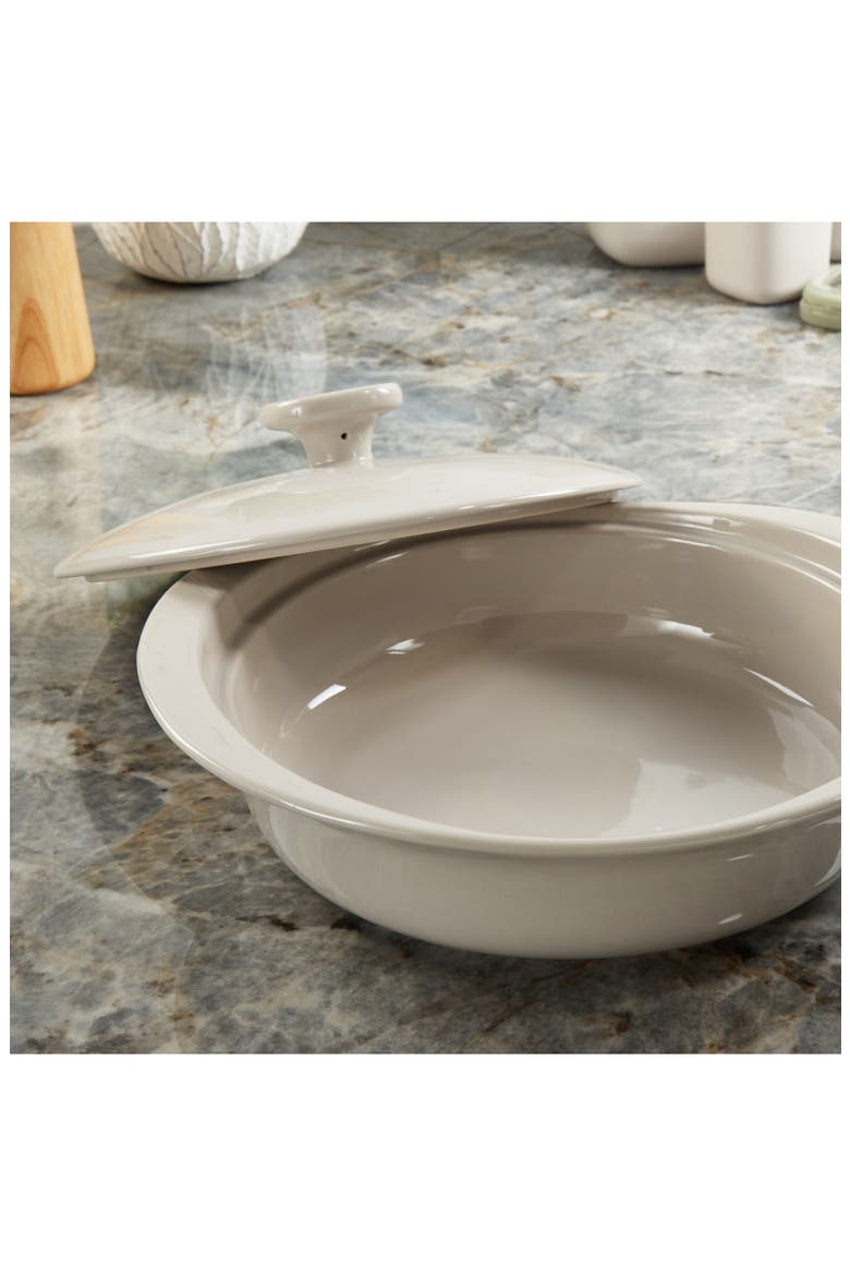 Leo Balance 4-Piece Ceramic Covered Caserole Dish, Alternate, color, MULTICOLOR