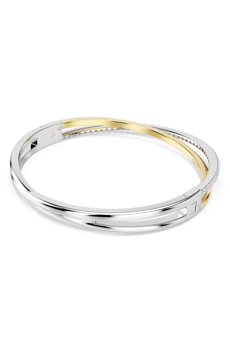Swarovski Hyperbola Bangle, Alternate, color, Silver