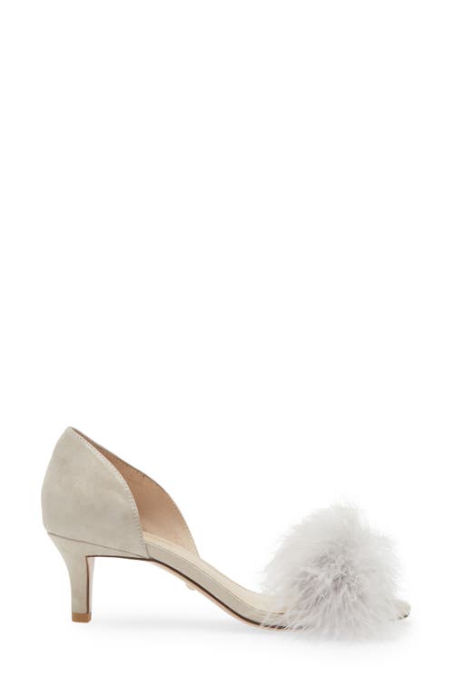 Pelle Moda Dallon Open Toe Pump In Dk Taupe
