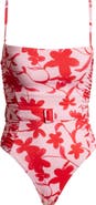 Hutch Ruched Belted One-Piece Swimsuit
