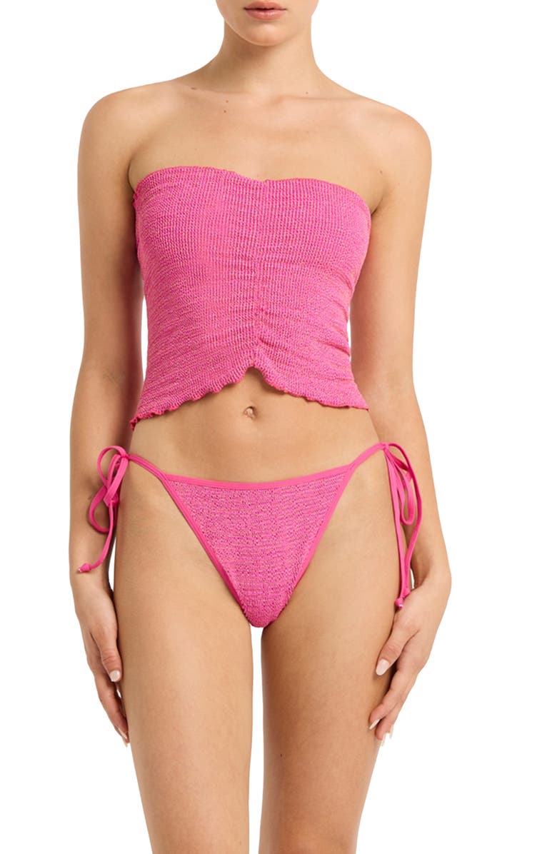 bond-eye Dara Metallic Knit Convertible Cover-Up, Alternate, color,