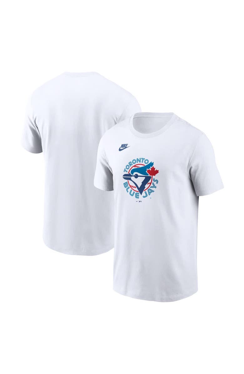 Nike Men's Nike White Toronto Blue Jays Cooperstown Collection Logo T-Shirt, Main, color, White