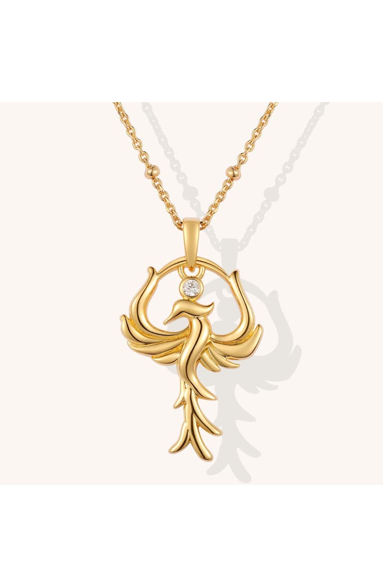 Mantra Phoenix - I Am Rising necklace, Main, color, Gold