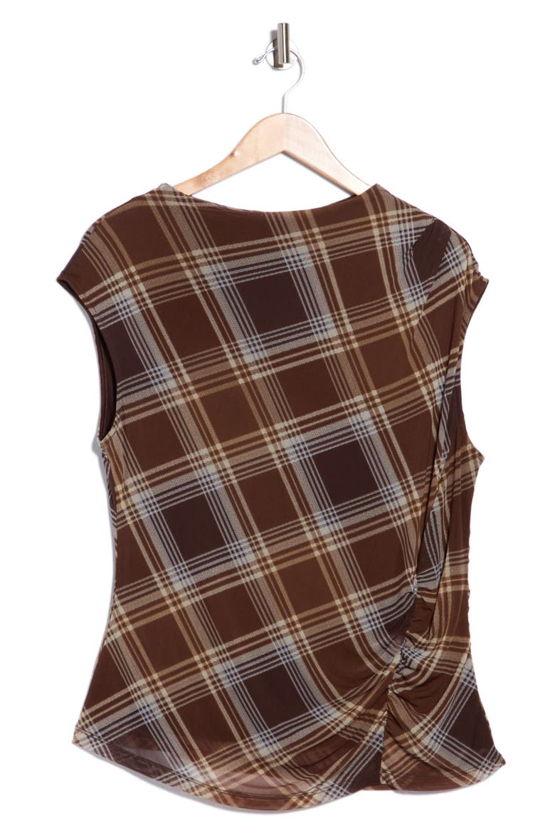 On the Way Sleeveless Top, Alternate, color, LISETTE BROWN PLAID