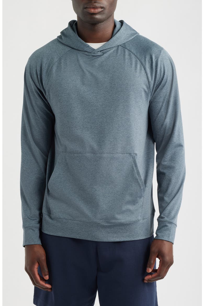 Live In Pullover Hoodie, Main, color, BLUE SLATE HEATHER