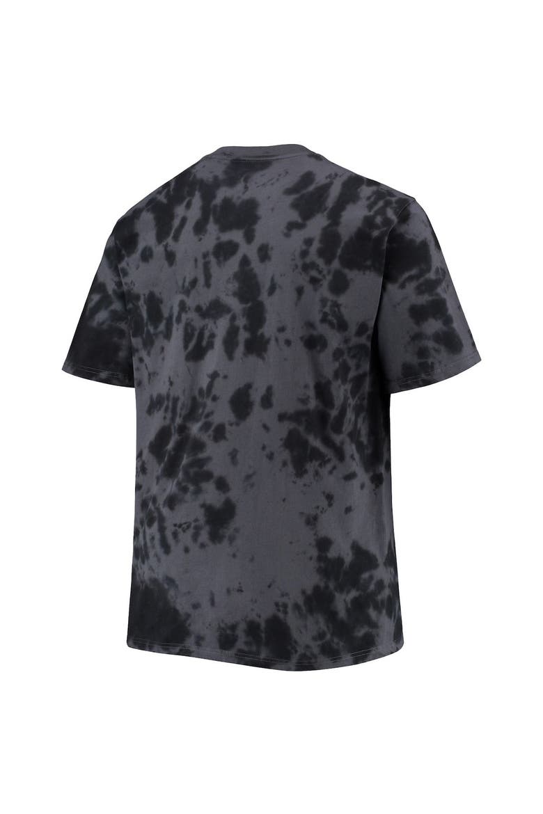 Men's Black Brooklyn Nets Big & Tall Marble Dye Tonal Performance T-Shirt, Alternate, color, Black