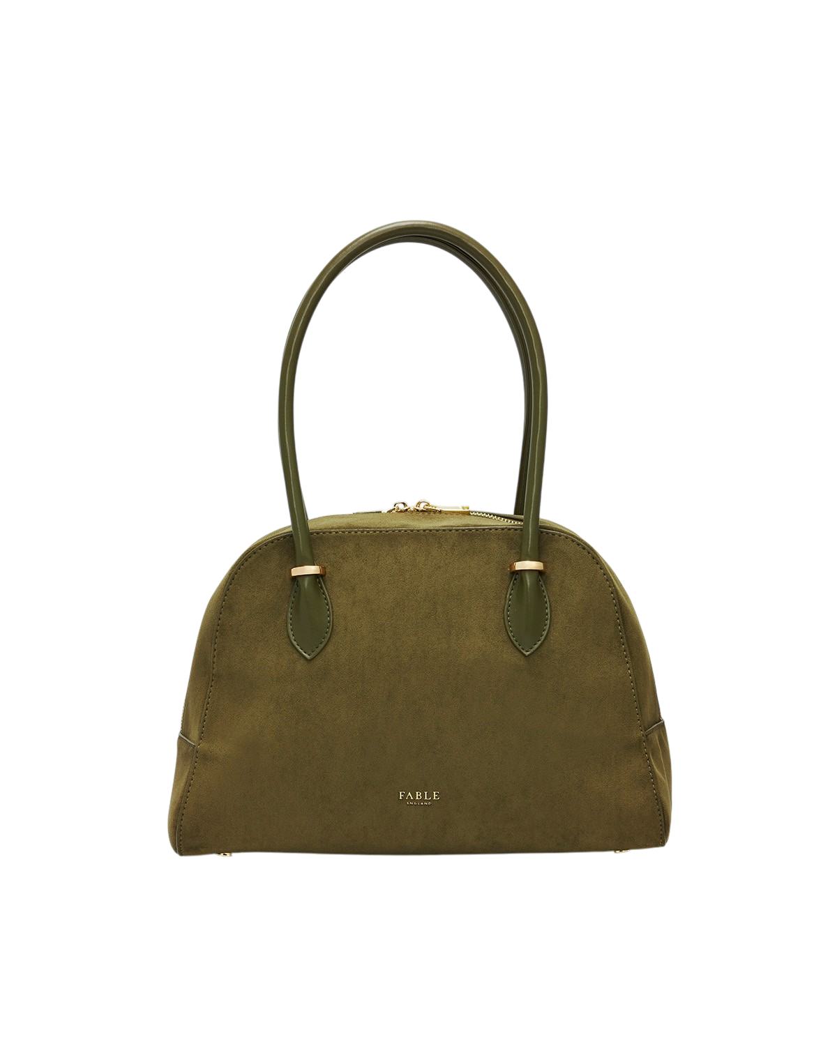 Amelia Faux Suede Shoulder Purse, Alternate, color, Khaki