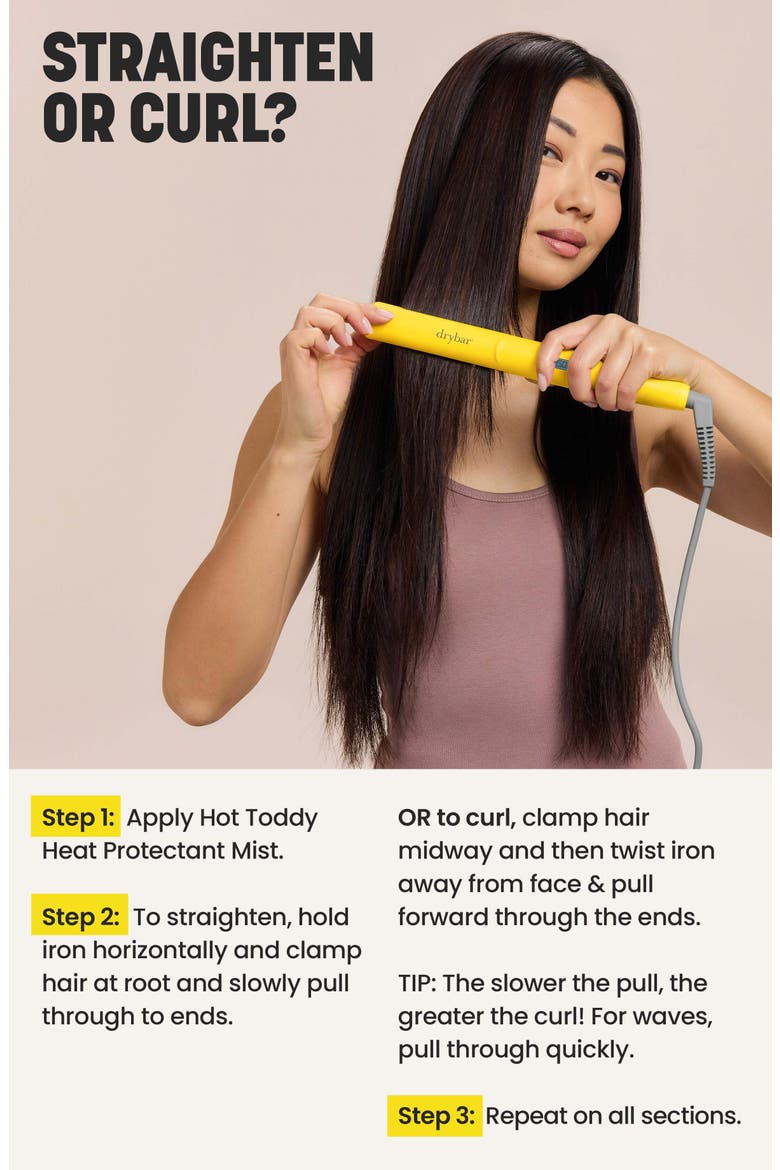 The Tress Press 1-Inch Straightening Iron, Alternate, color, NO COLOR