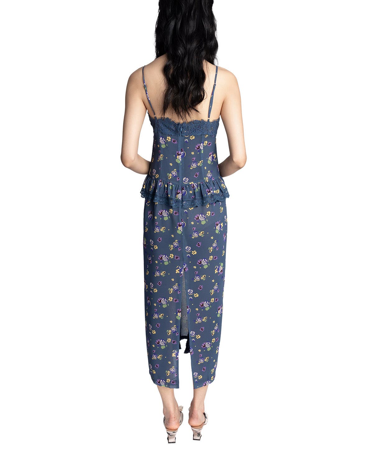 Anna Sui Night Blooming Chiffon Slip Dress (Women) | Nordstrom