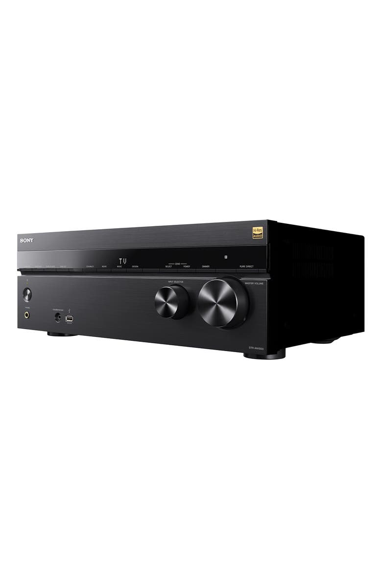 STR-AN1000 7.2 Channel 8K Home Theater AV Receiver with Dolby Atmos, DTS X, IMAX Enhanced, Google Assistant, & Works with Sonos, Alternate, color, Black