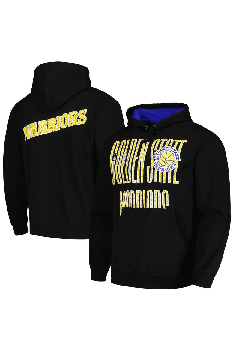Men's Mitchell & Ness Black Golden State Warriors Hardwood Classics OG 2.0 Pullover Hoodie, Main, color, Black