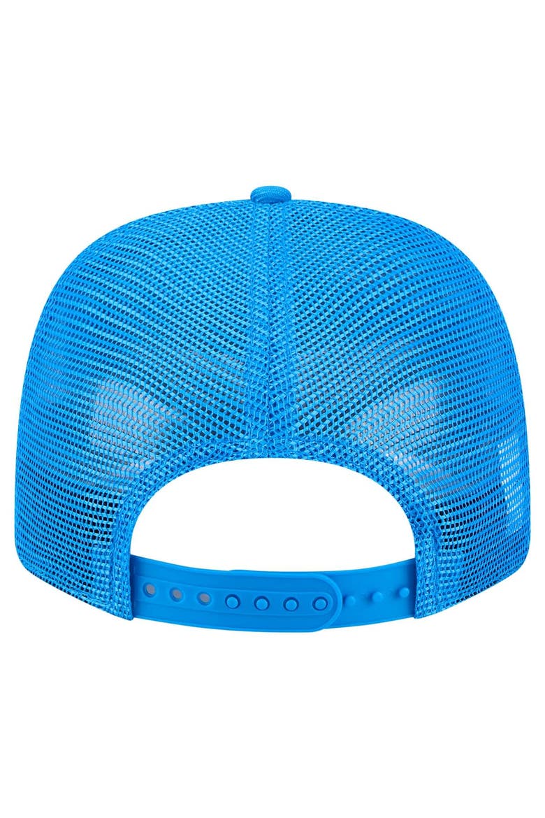 Men's New Era Blue Detroit Lions Main Trucker 9SEVENTY Stretch-Snap Hat, Alternate, color, Blue