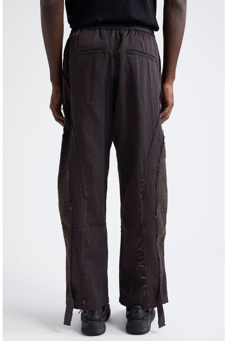 Teardrop Nylon Drill Track Pants, Alternate, color, BROWN