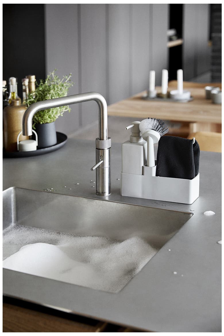 Dishwashing Set with Cloth, Alternate, color, SOFT GREY