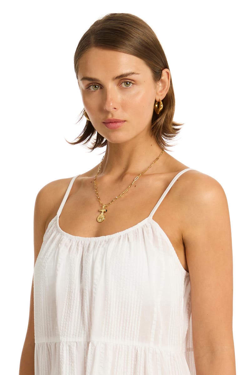 Sea Level Heatwave Cover-Up Minidress, Alternate, color, 