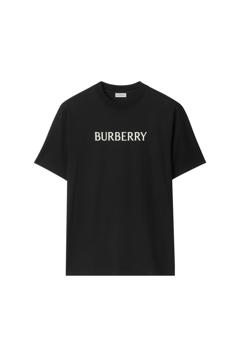 Logo Cotton T-shirt, Alternate, color, Black