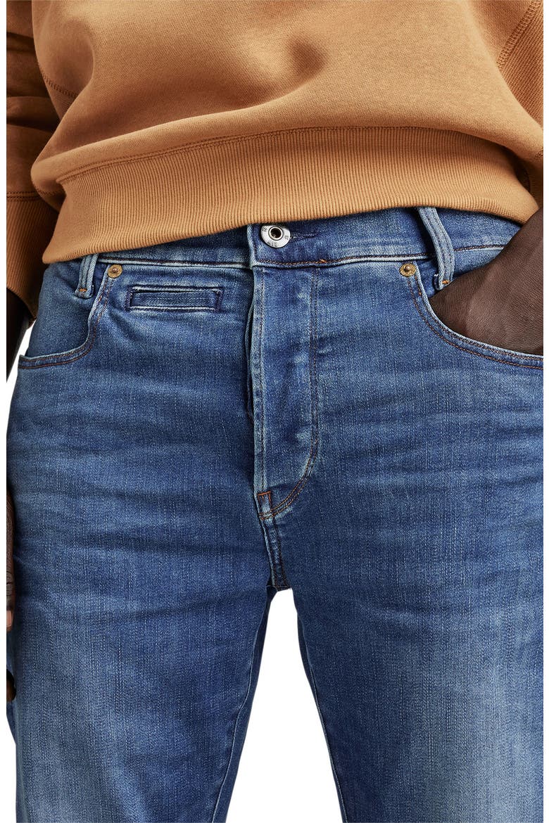 D-Staq 3D Slim Fit Jeans, Alternate, color, MEDIUM INDIGO AGED