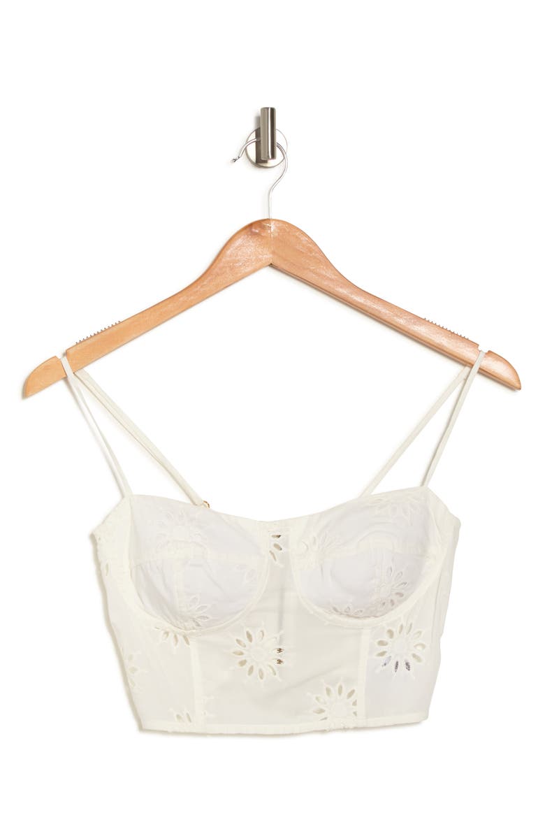 ViX Paula Hermanny Eyelet Kiara Crop Top, Alternate, color, 