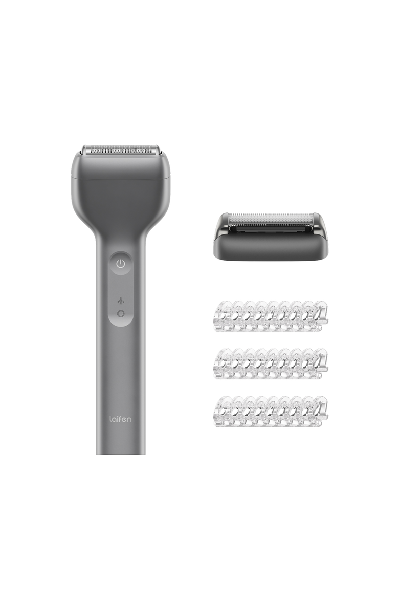T1 PRO 1-BLADE ELECTRIC SHAVER W/ 3 GUARDS GRAY, Main, color, Grey