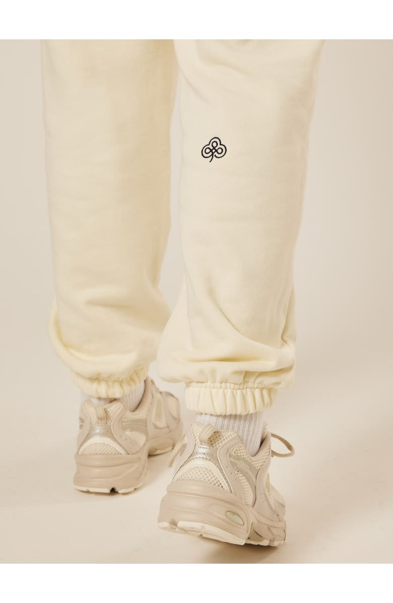 Be Athletica Varsity Athletica Cuffed Joggers, Alternate, color, Marshmallow