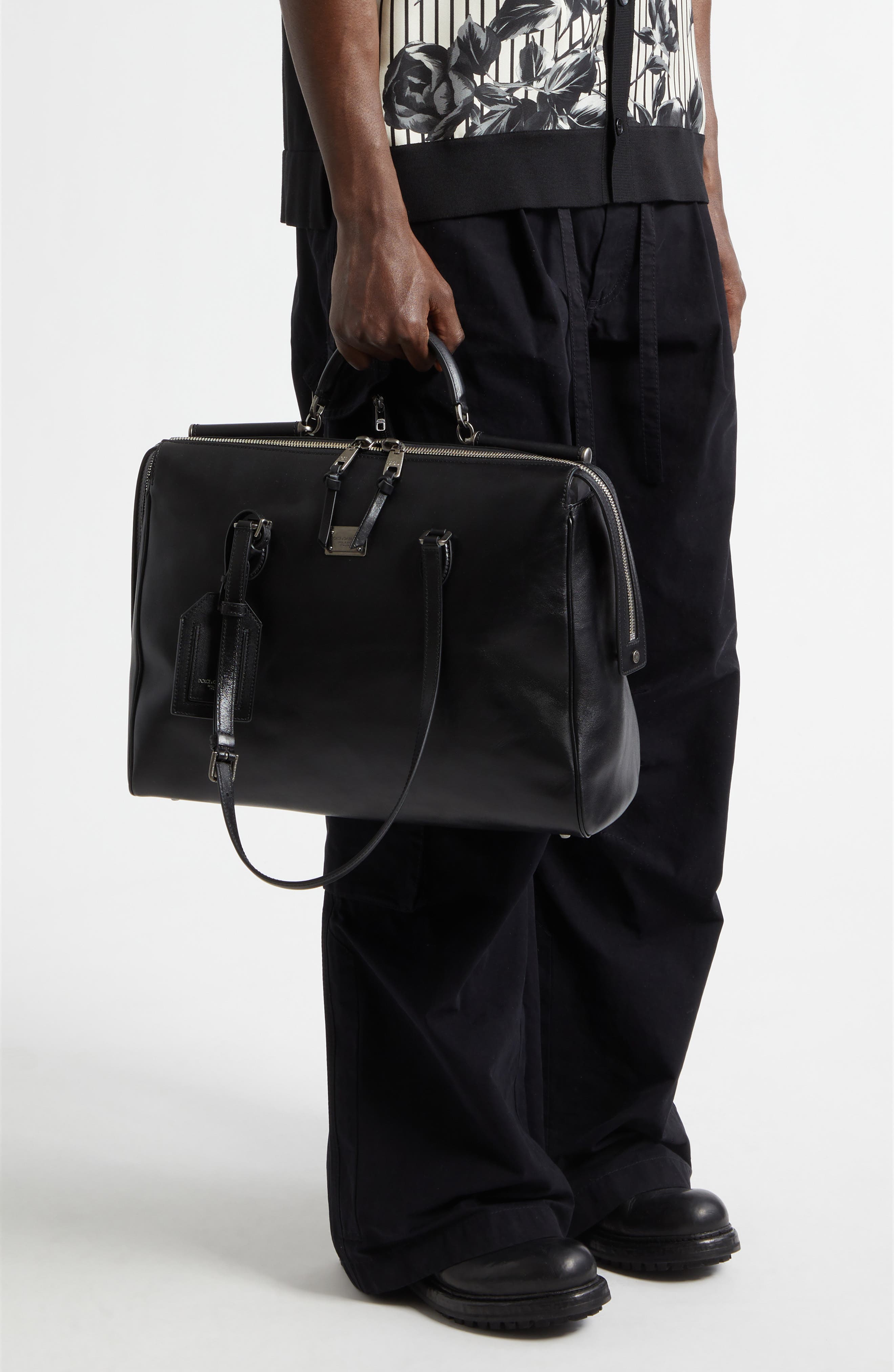 Dolce&Gabbana Vittoria Bag, Alternate, color, Black