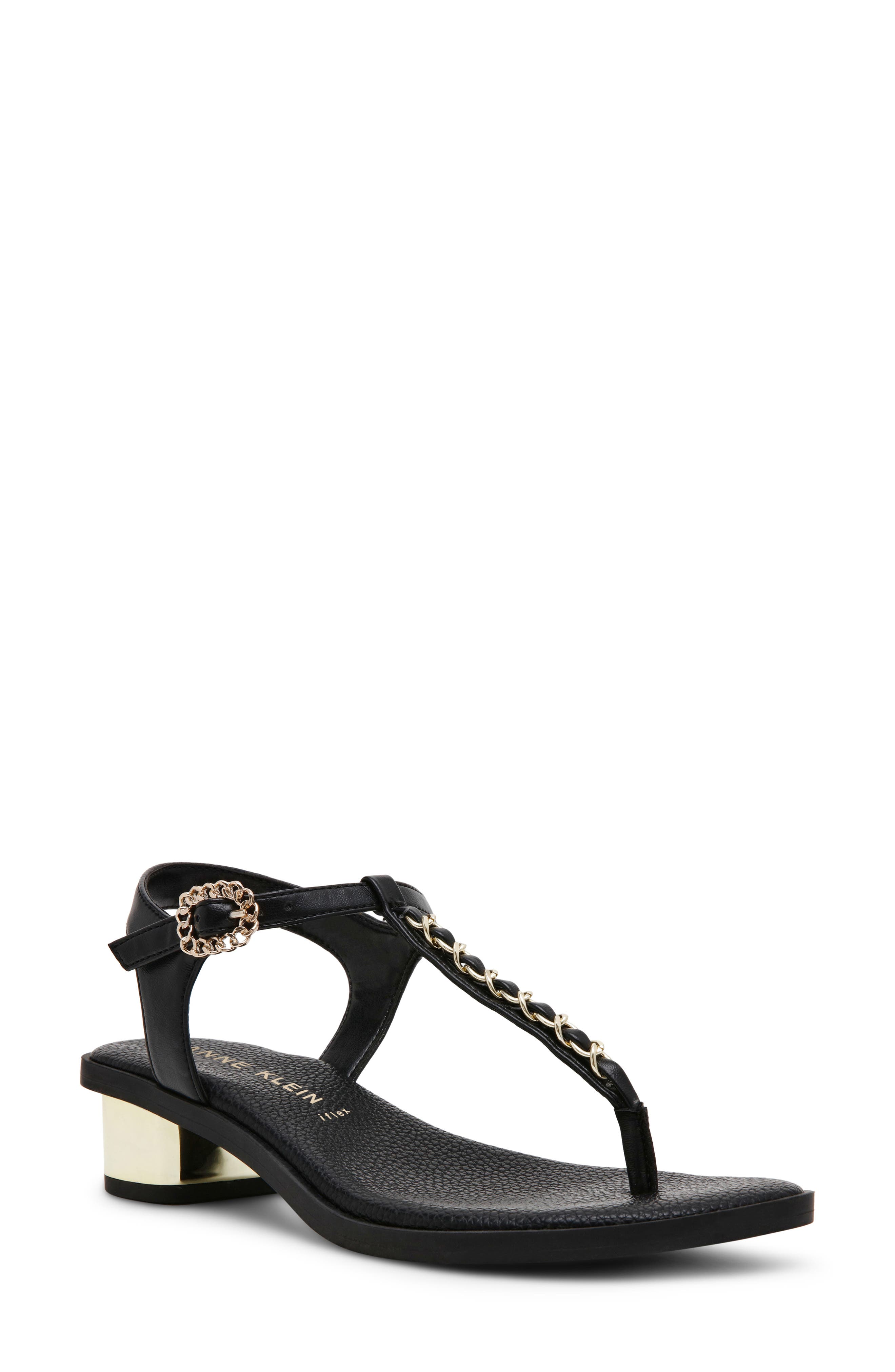 Anne Klein Tessa Ankle Strap Sandal, Main, color, 