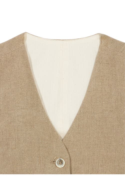 Fortela Demi Vest In Brown