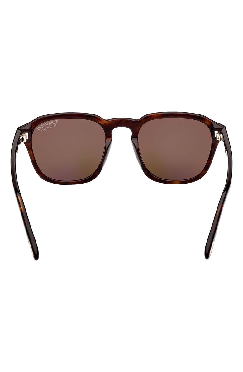 TOM FORD Avery 52mm Polarized Round Sunglasses, Alternate, color, 