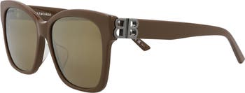 Fashion 57mm Square Sunglasses