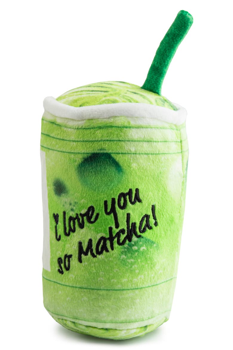 Starbarks Iced Matcha Plush Dog Toy, Alternate, color, GREEN