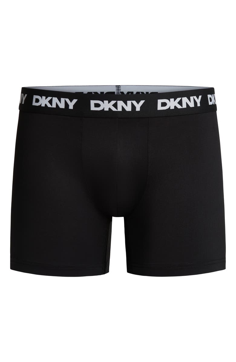 DKNY 3-Pack Soft Touch Boxer Briefs, Alternate, color, Black/ Black/ Black